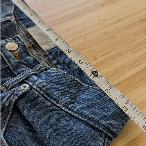 Everlane Blue Denim The ’90s Cheeky Jean Mid-rise Ankle Jeans, size 28 - Picture 8 of 9